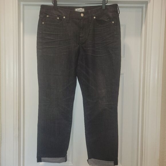 Madewell Slim Boyjean, black size 31 - Picture 1 of 14
